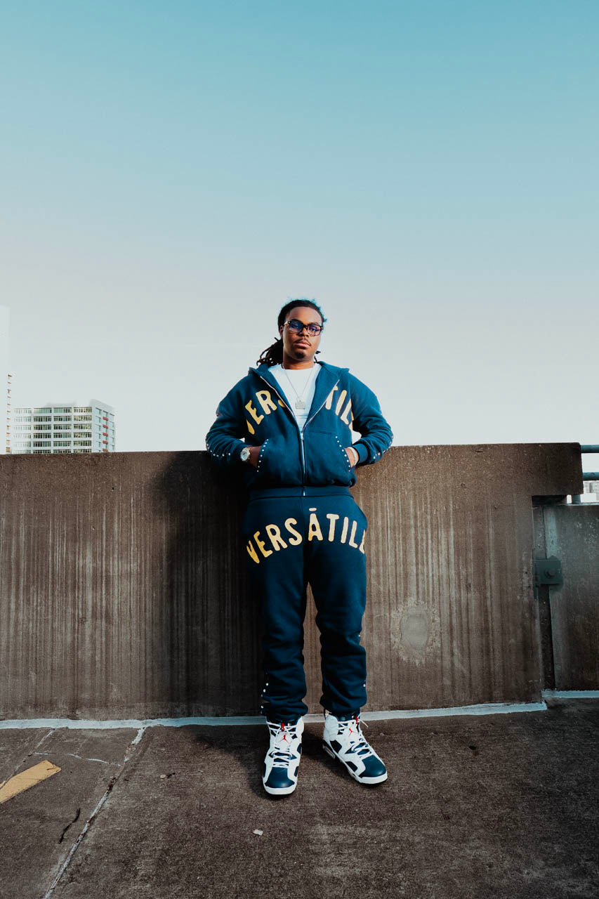 VERSATILE Navy Jogger Suit