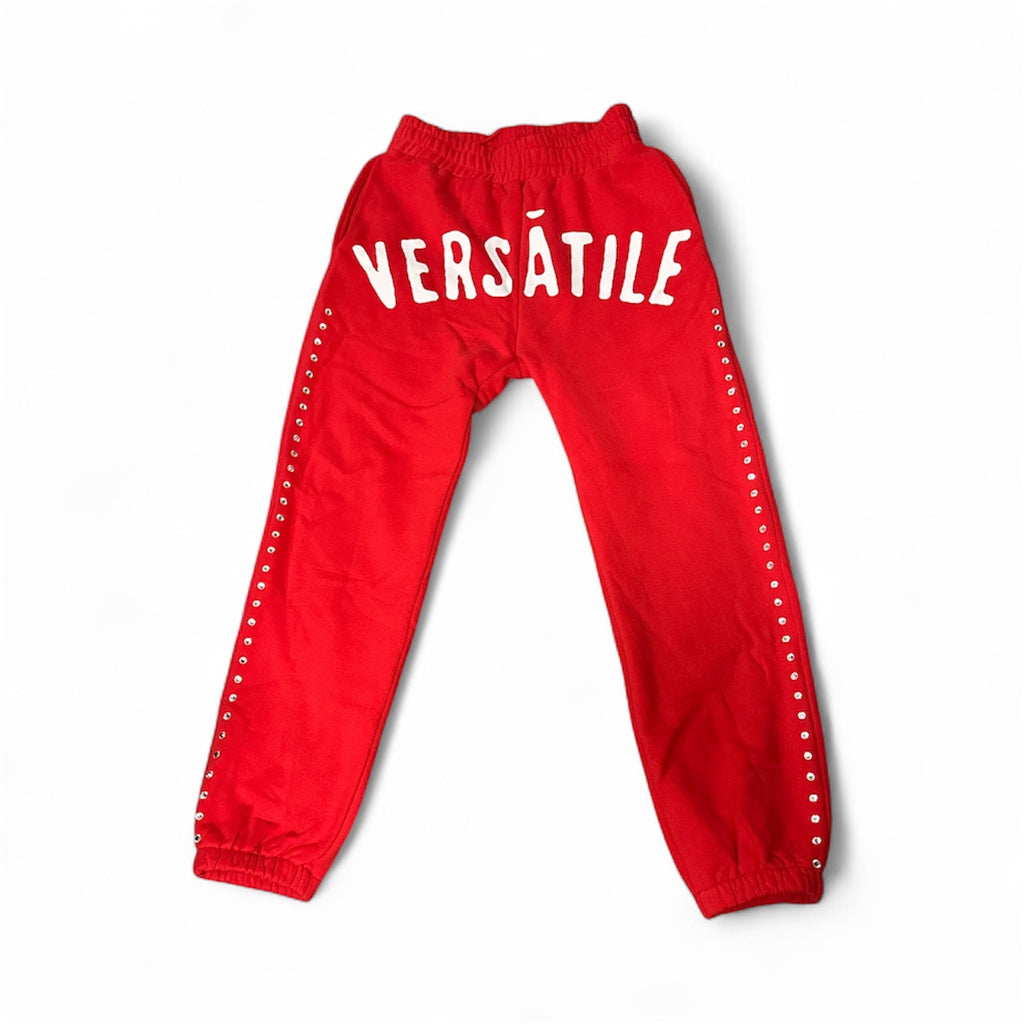 VERSATILE Red Jogger Suit